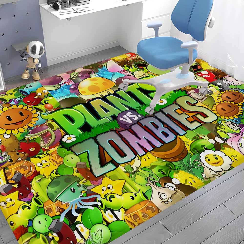 ممسحة منزل على الطراز الاسكندنافي ، حصيرة حمام Zombie vs P Plants vs Cartoon Z ، حصائر مرحاض الحمام ، ممسحة غرفة النوم الترحيبية #3