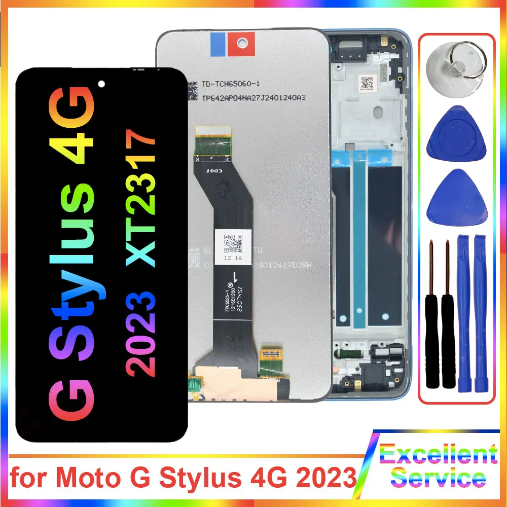 New Tested LCD for Motorola Moto G Stylus 4G 2023 XT2317 LCD Display Touch Screen Digiziter for Moto G Stylus 4G 2023 XT2317 LCD