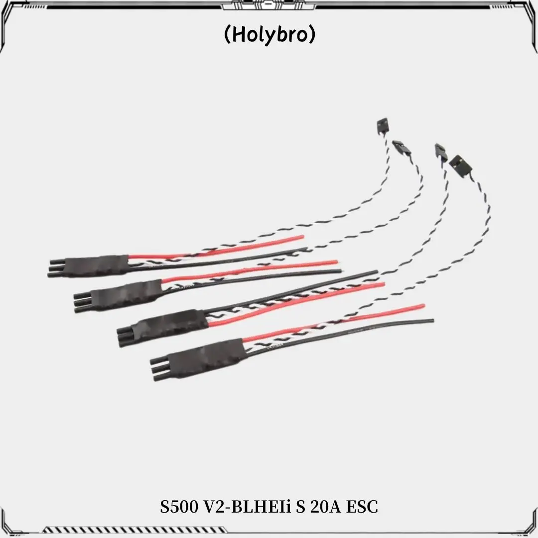 Holybro BLHeli S 2-4S 20A ESC S500 V2 Spare Parts EFM8BB21F16G MCU Supports Dshot150, Dshot300 and Dshot600 For RC FPV Drone