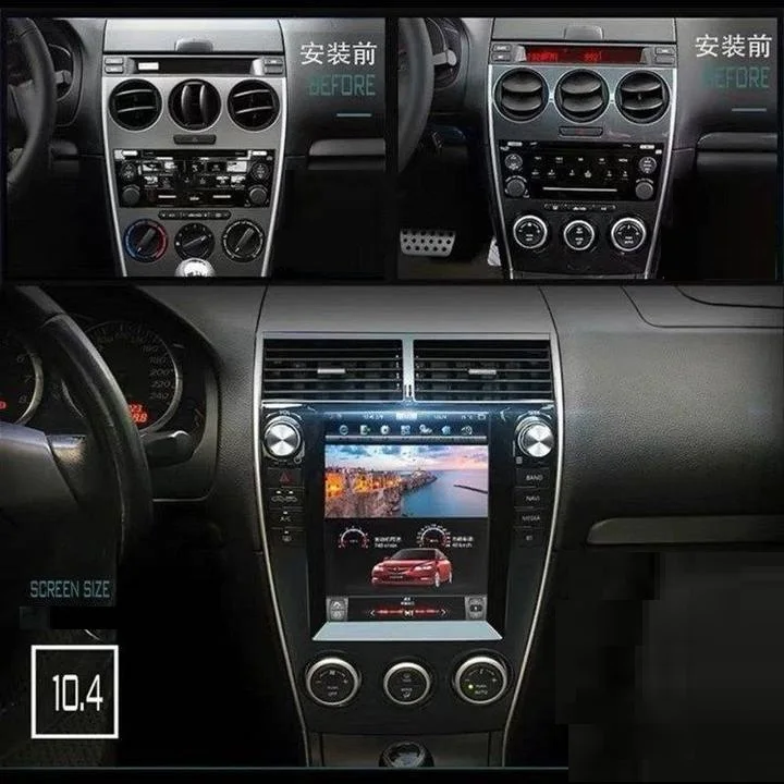

Car Audio For Mazda6 2003-2015 Android Stereo Radio Gps Navigation 10.4inch QLED Tesla Screen Head Unit