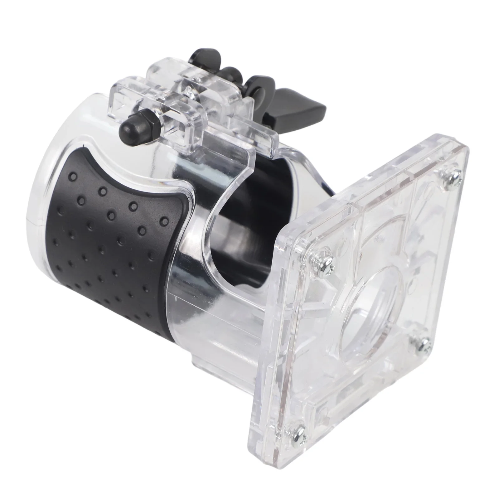 

Transparent Router Base for RT0701C WU601 Electric Wood Trimmer with Adjustable Screws and Four Combination Mounting Screws