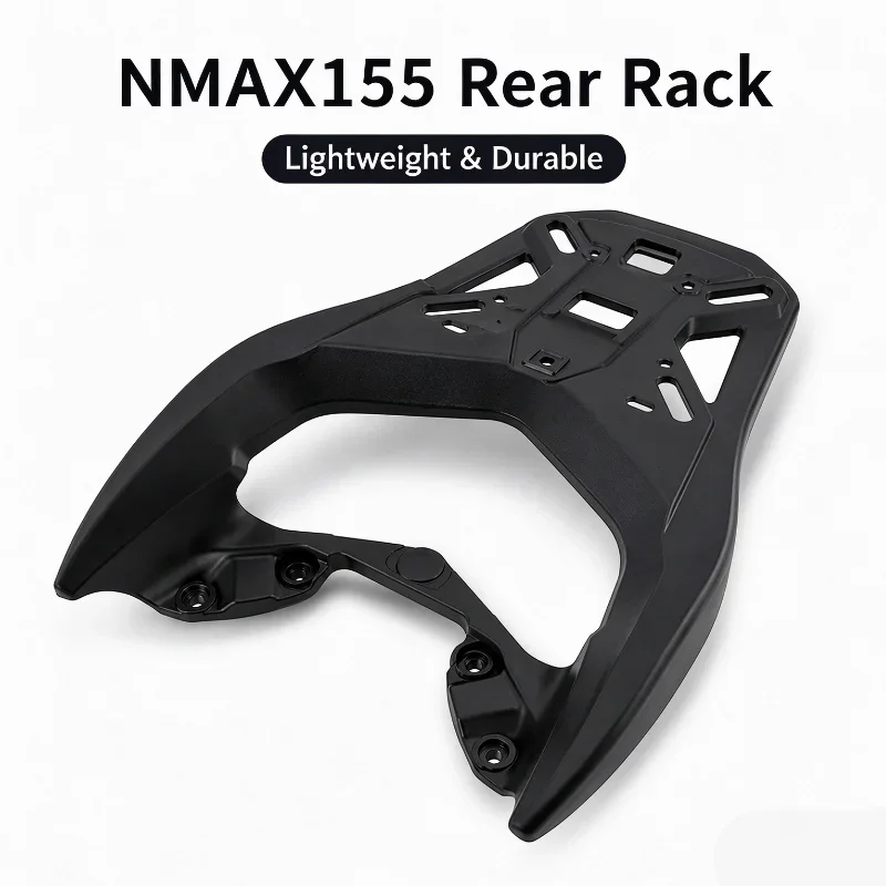 For NMAX155 2025-2026 Rear Rack Aluminum Alloy Motorcycle Box Carrier Bracket Backrest Support
