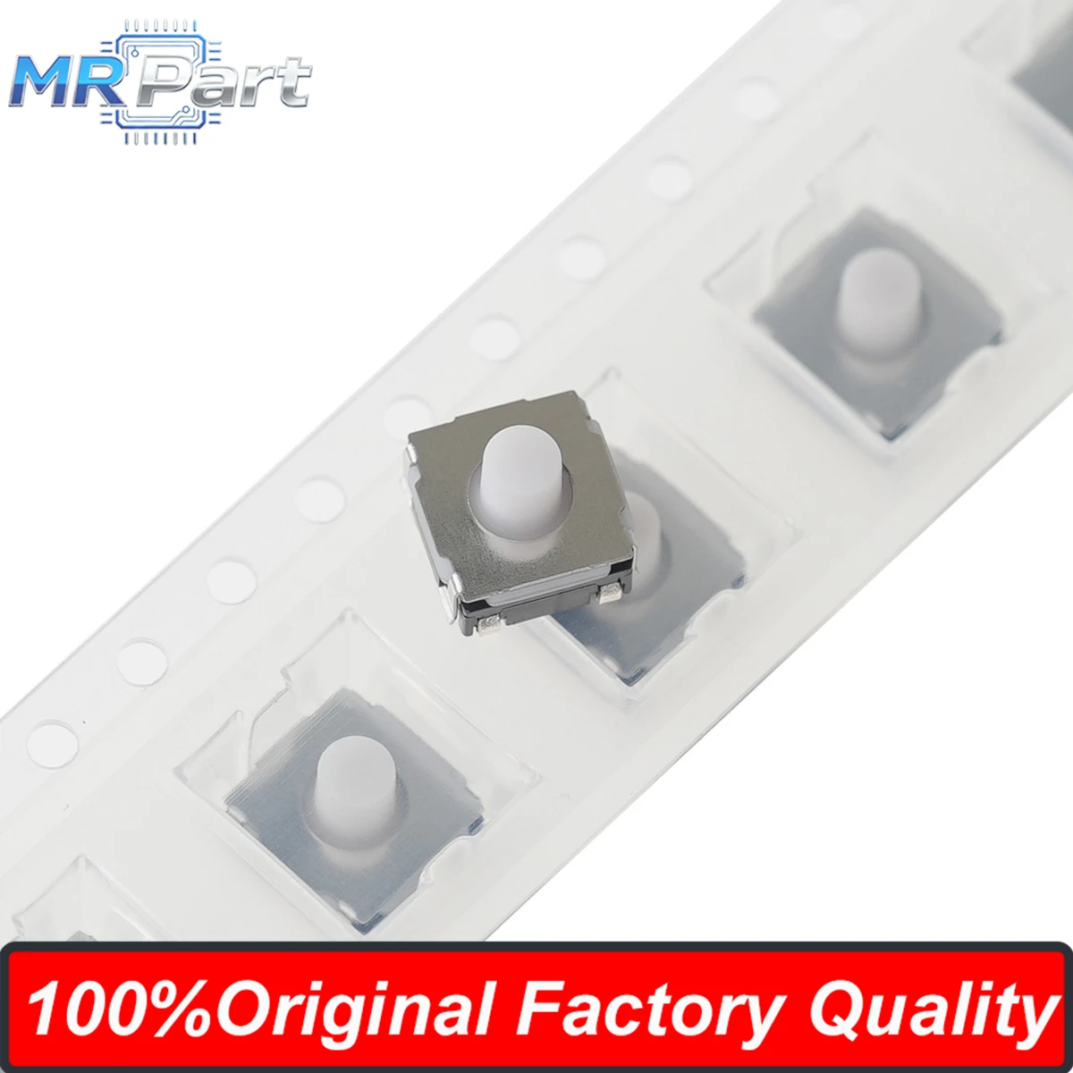 50pieces Original Factory Japan Switch SKRAAME010 Tactile Switch 6x6x5mm Square SMD-4P White Silicone Button Waterproof
