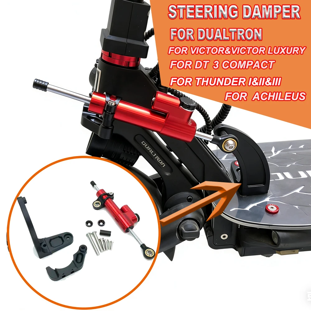 

Electric Scooter Accessories Adjustable Stabilization Damper Bracket Kit For Dualtron 3 Victor Victor Luxury Thunder II & III