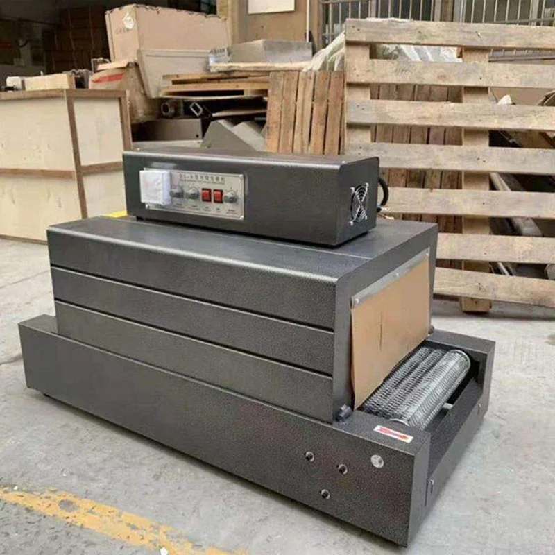 Mini Small Heat Shrink Tunnel Wrapping Machine for Box Bottle Book POF PVC Film Small Business Packaging