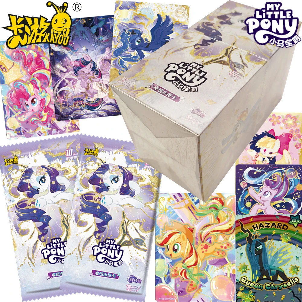 Kayou Official My Little Pony Collection Cards Animated Star Gentle Spring Scenery Sakura Whisper Cards Cartoon Cute Trendy Gift