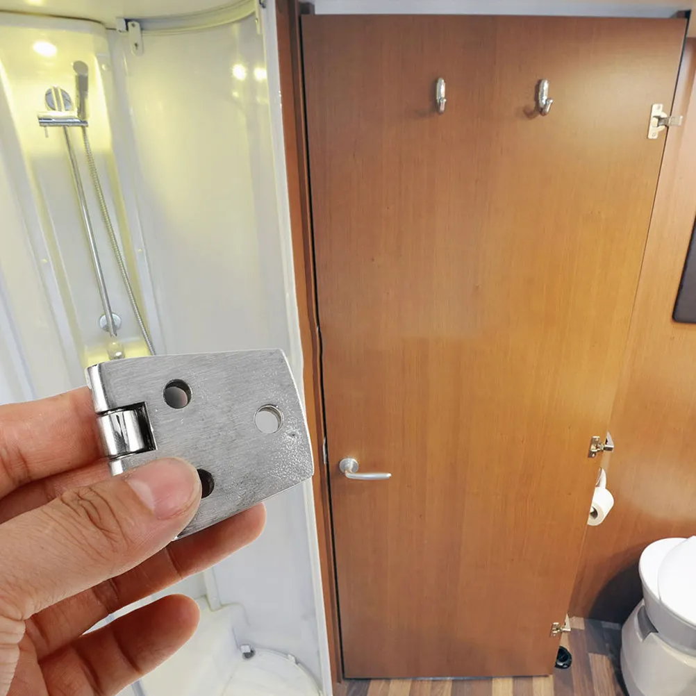 2Pcs Marine Grade Stainless Steel Hatch Hinges Heavy Duty Boat Rv Trailer Cabinet Door Hardware Corrosion Resistant Polished