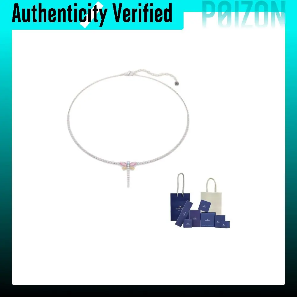 Swarovski Synthetic Cubic Zirconia Necklaces Unisex Silver 5737425
