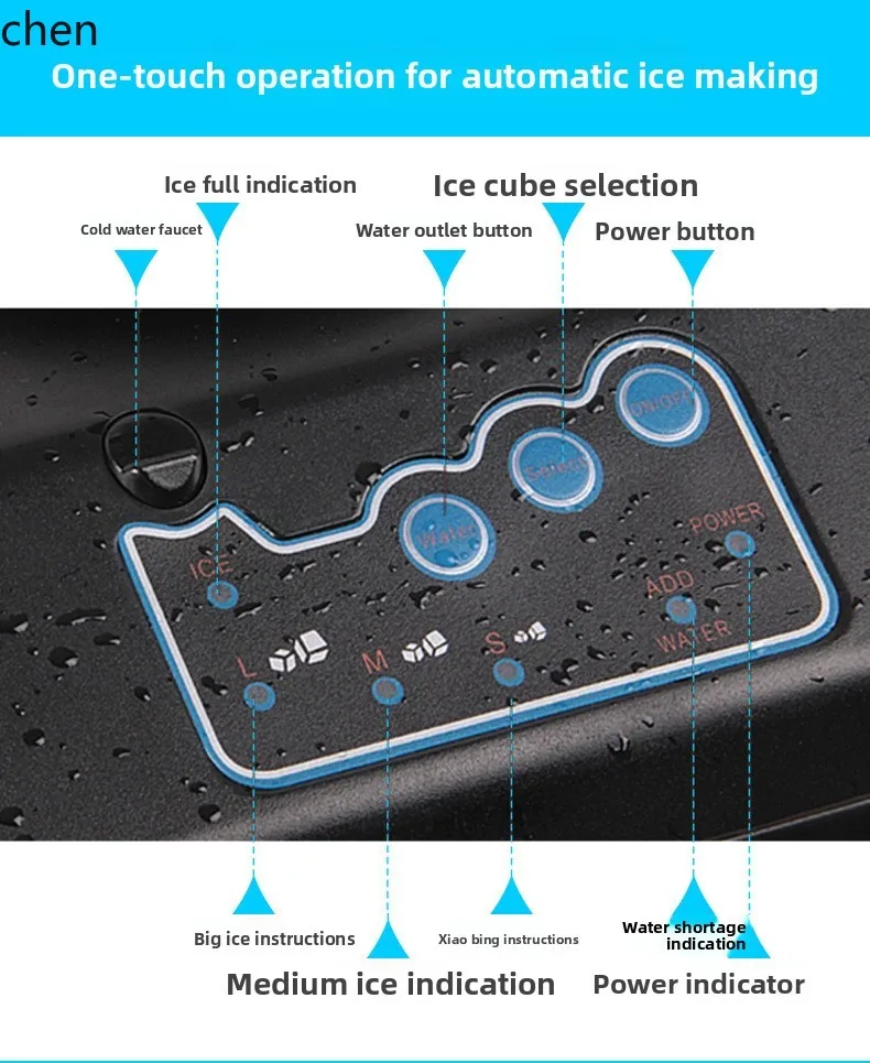 صانع الثلج التجاري HXL، دلو منزلي صغير لملء الماء، صانع ثلج مستدير #5