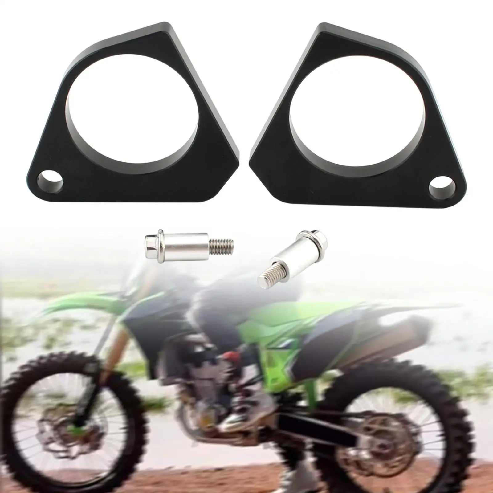 Motorcycle Handlebar Risers DIY Modified Handlebar Riser Support Heighten Stable Handle Bar Riser Mount Clamp for Kawasaki