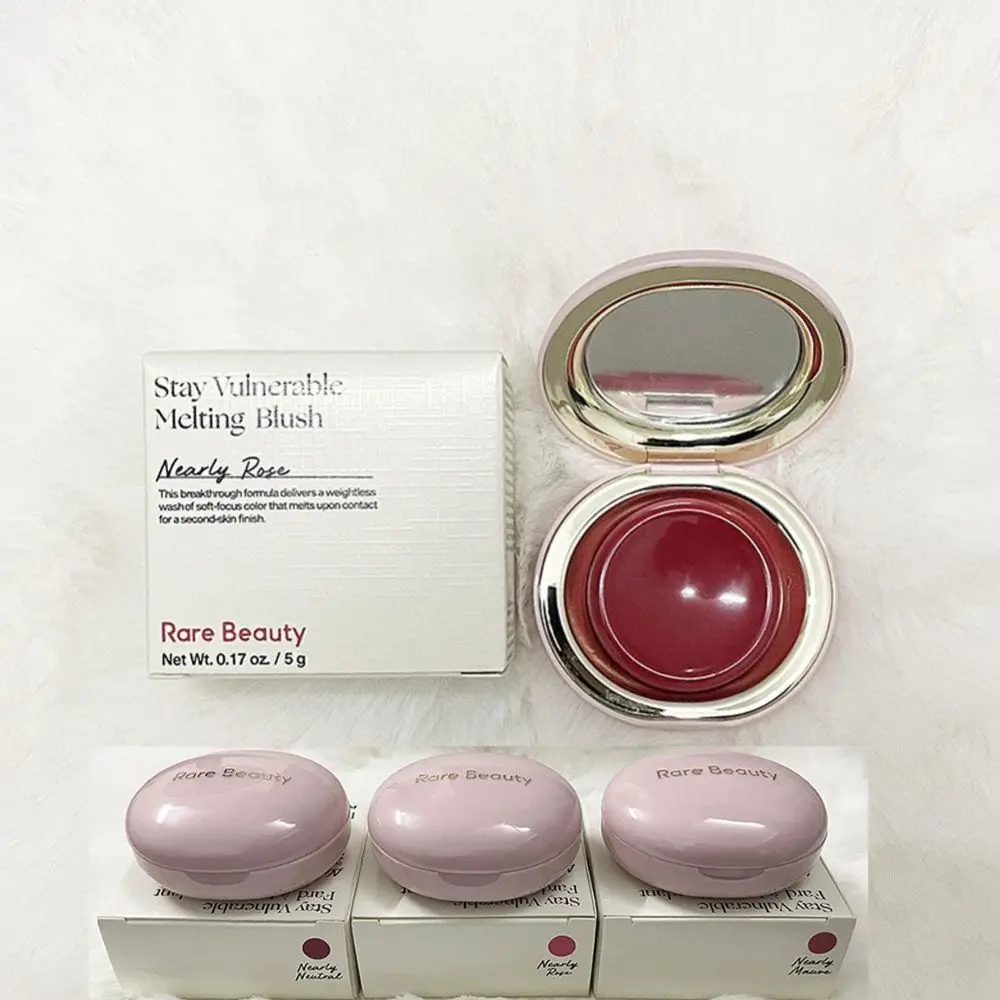 

Мягкие блестящие румяна-паста Роза Нейтральный лиловый натуральный здоровый цвет лица Увлажняющий портативный водостойкий глазурь для губ Пухлый гладкий