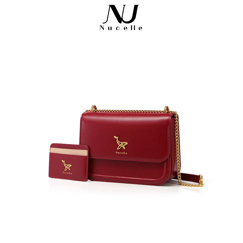 Original Nucelle NU New Zealand 2023 new fashion senior sense underarm small square bag single shoulder crossbody chain bag