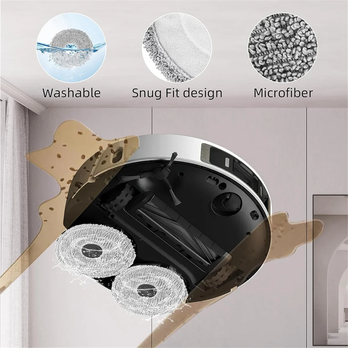 Kit de accesorios para Robot aspirador Dreame L20 Ultra / L30 Ultra / X20 Pro, cepillo lateral principal, filtro HEPA, almohadilla para mopa, bolsa para polvo