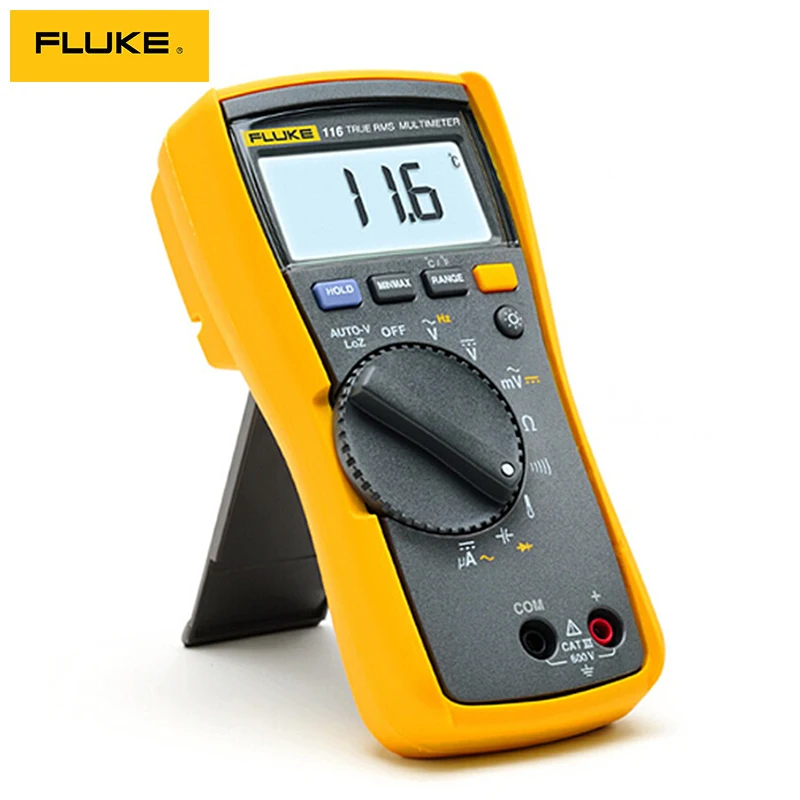فلوك 115C 116C 117C 110 صحيح RMS متعدد معدات الاختبار الكهربائية التيار المتناوب تيار مستمر الجهد الحالي مكثف القياس