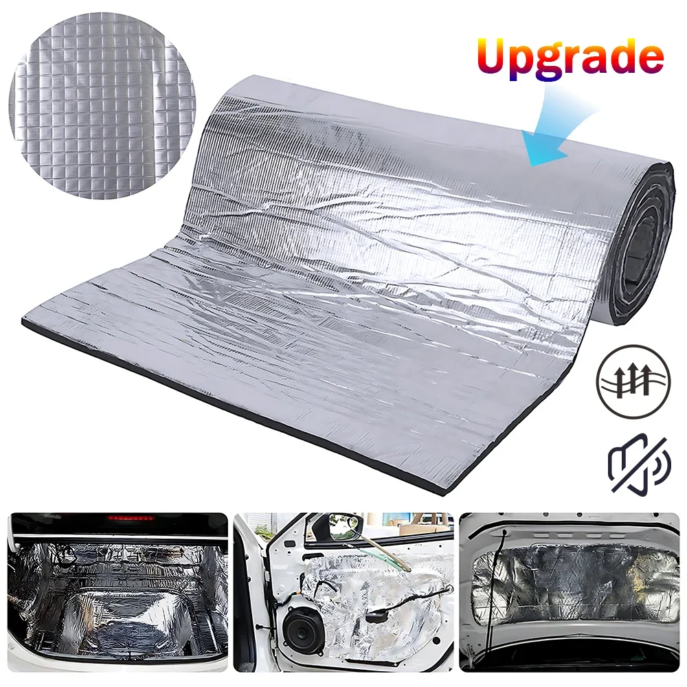 5/10mm Car Sound Mat Proofing Deadener Heat Noise Insulation Deadening Mat Hood Closed Cell Foam Accessories Car Hood Insulation