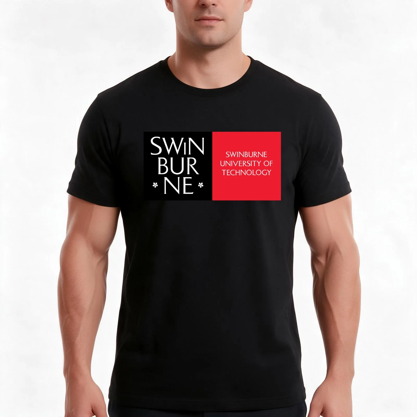 Swinburne of Technology T-Shirt, Summer Casual Cotton Tee, Oversized Streetwear Tops, Vintage Graphic Print, Unisex Men Women