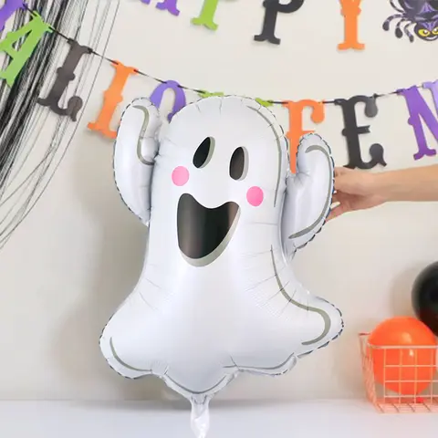 पीस/सेट हेलोवीन भूत गुब्बारे, हेलोवीन पार्टी की आपूर्ति, गुलाबी हेलोवीन सजावट, भूत पार्टी, लिटिल बू पार्टी 6 best sales पर्व पार्टी की सजावट - №6