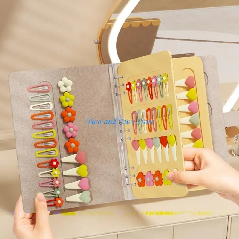 

HX6F Headband Holder Hair Bows Organizers Storage Case Hair Clip Organizers Felt Texture Suitable for Hair Clip Displaying