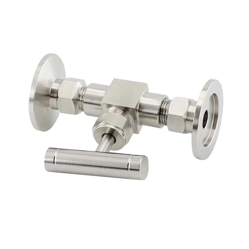 Vacuum Needle Valve Globe Valve Switch Negative Pressure Leak-proof Laboratory Inner Wire Card Sleeve Quick Insertion Pagoda 1/4