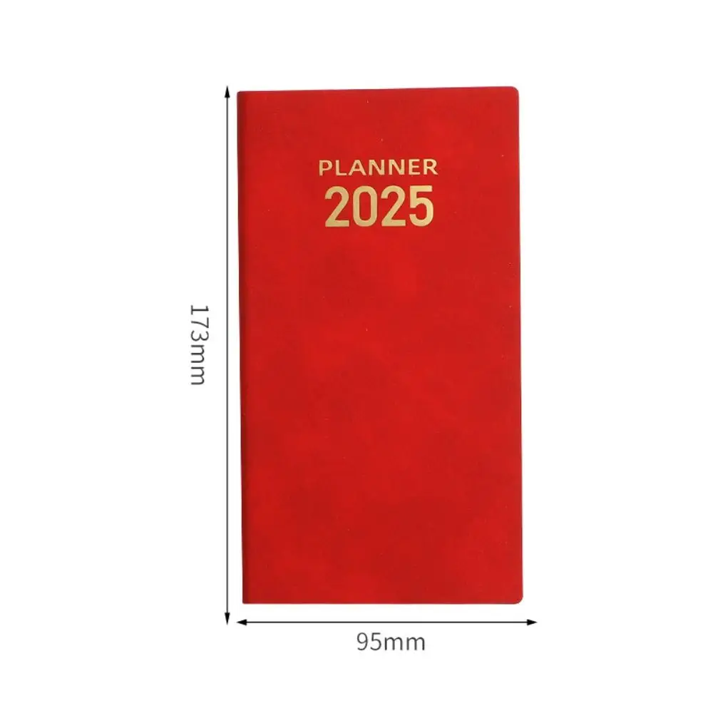 A6 2025, Agenda-Planer, Notizbuch, Papier, 60 Seiten, 2025, Tagebuch-Notizbücher, verdickt, langlebig, 12-Monats-Planer-Notizbuch