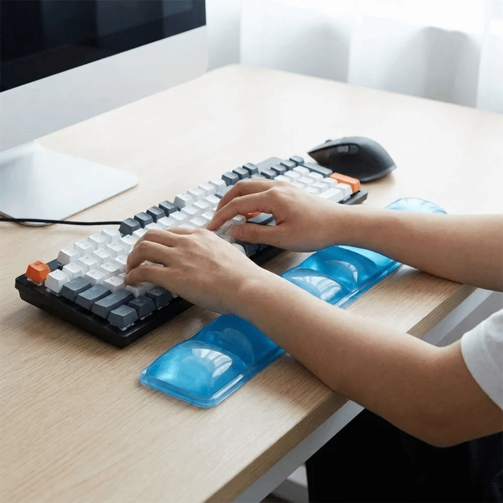 Creative Clear Mouse Wrist Rest Transparent Ergonomic Gel Wrist Rest Pad Non-slip Jelly Silicone Gel Wrist Pad