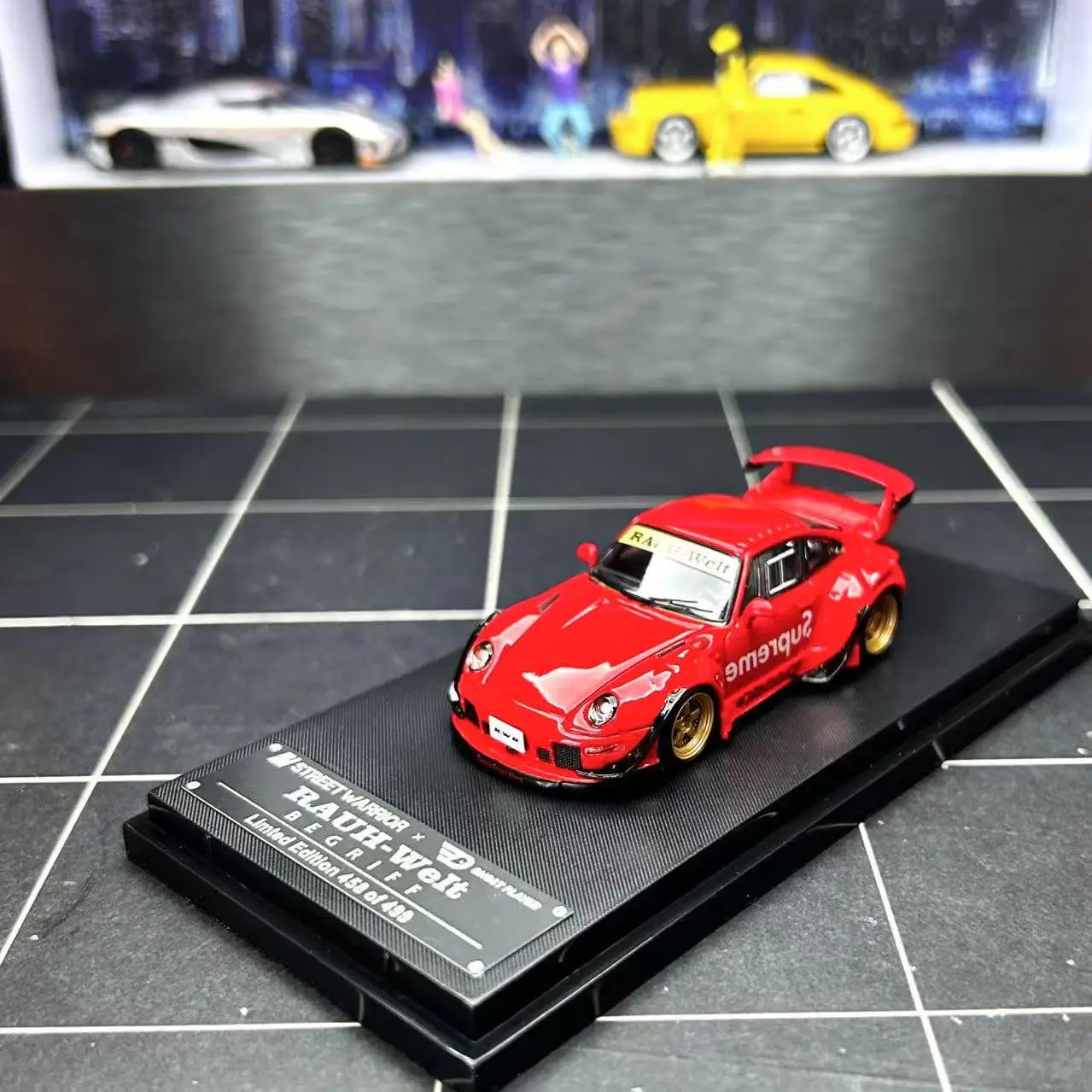 

Литой под давлением SW, масштаб 1:64, Porsche RWB 993 911, модель автомобиля из сплава, Коллекционная игрушка, подарок, сувенир, украшение для дисплея