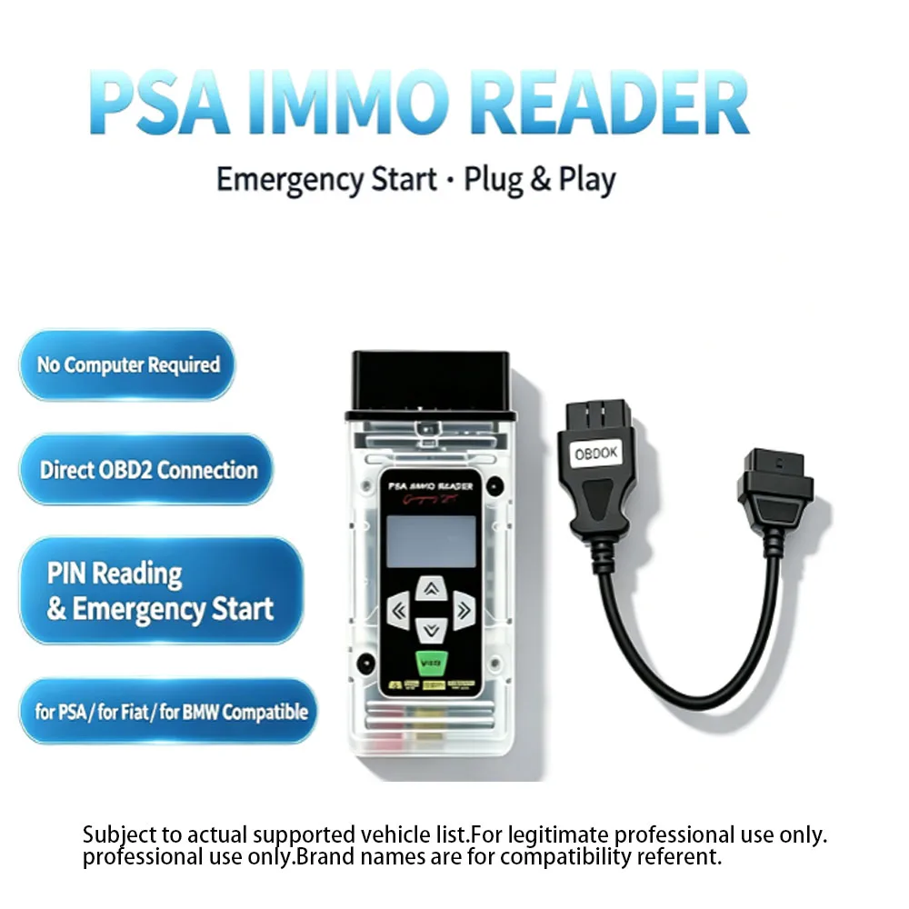 3 IN 1  Emergency Start Bypass for Fiat for PSA Immo Reader  for Fiat 500 All 2014-2020 for Fiat Fior-ino All 2013-2021 for Fiat