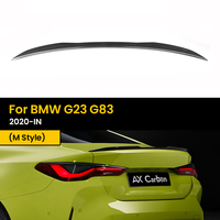 Real Dry Carbon Fiber Automotive Rear Trunk Spoiler WingTail For BMW G23 G83 2020-IN M Style Car Styling Boot Lid Lip