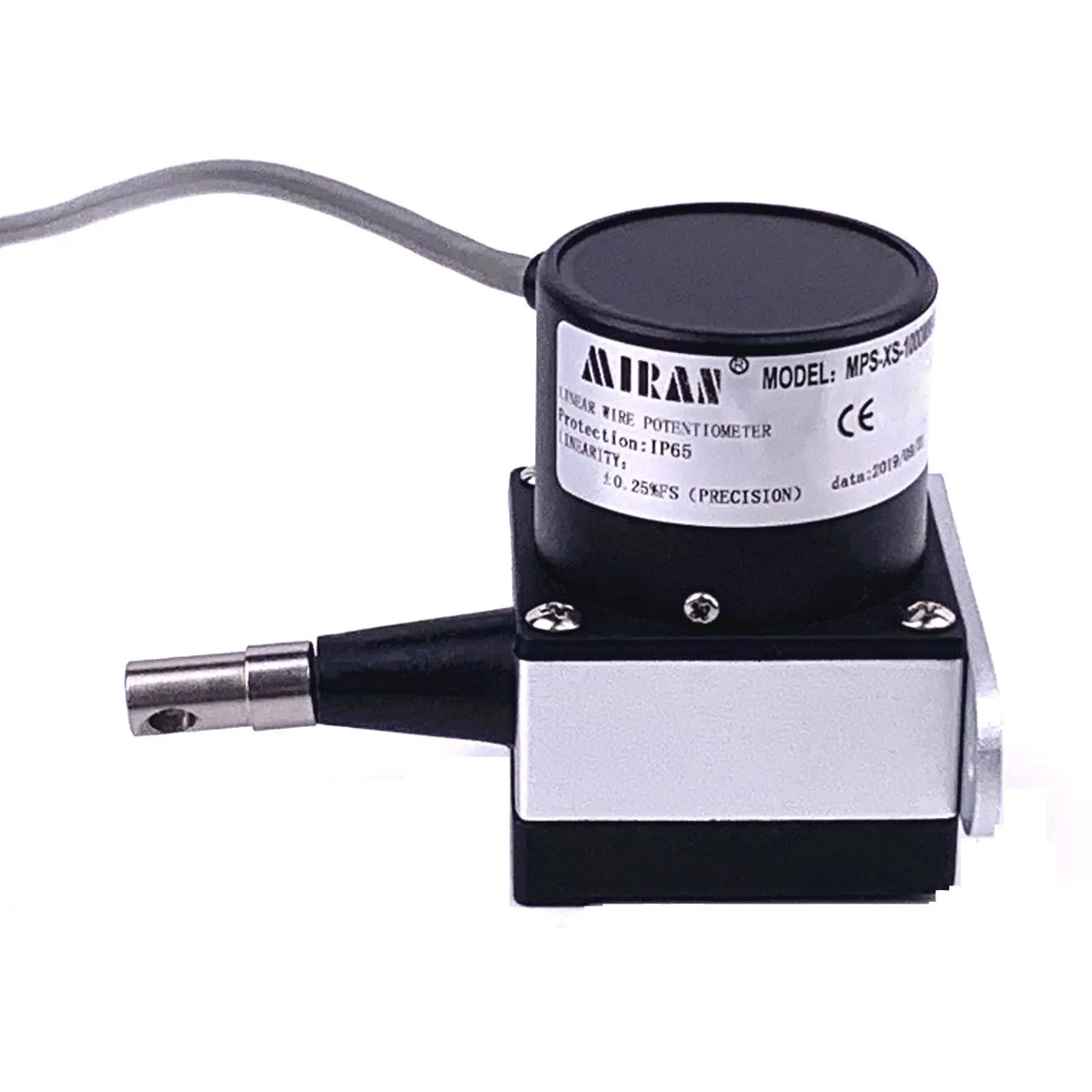 Miran Pull Wire Displacement Sensor MPS-XS 100-1200mm  New Type Small Size For Hydraulic Cylinder Position Measurement