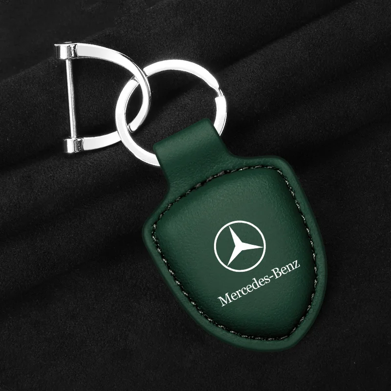 New Leather Car Key Keychain Anti-lost for Mercedes Benz A C E S Class Series GLK CLA GLA GLC GLE CLS SLK AMG Series Accessories