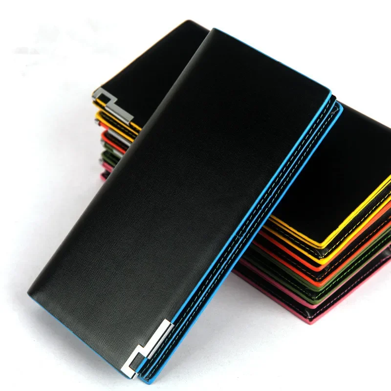 Brand Bag Promotion Casual Wallets Design Genuine Split PU Top Purse Men  Long design card Wallet Coin Women Wallet Bags