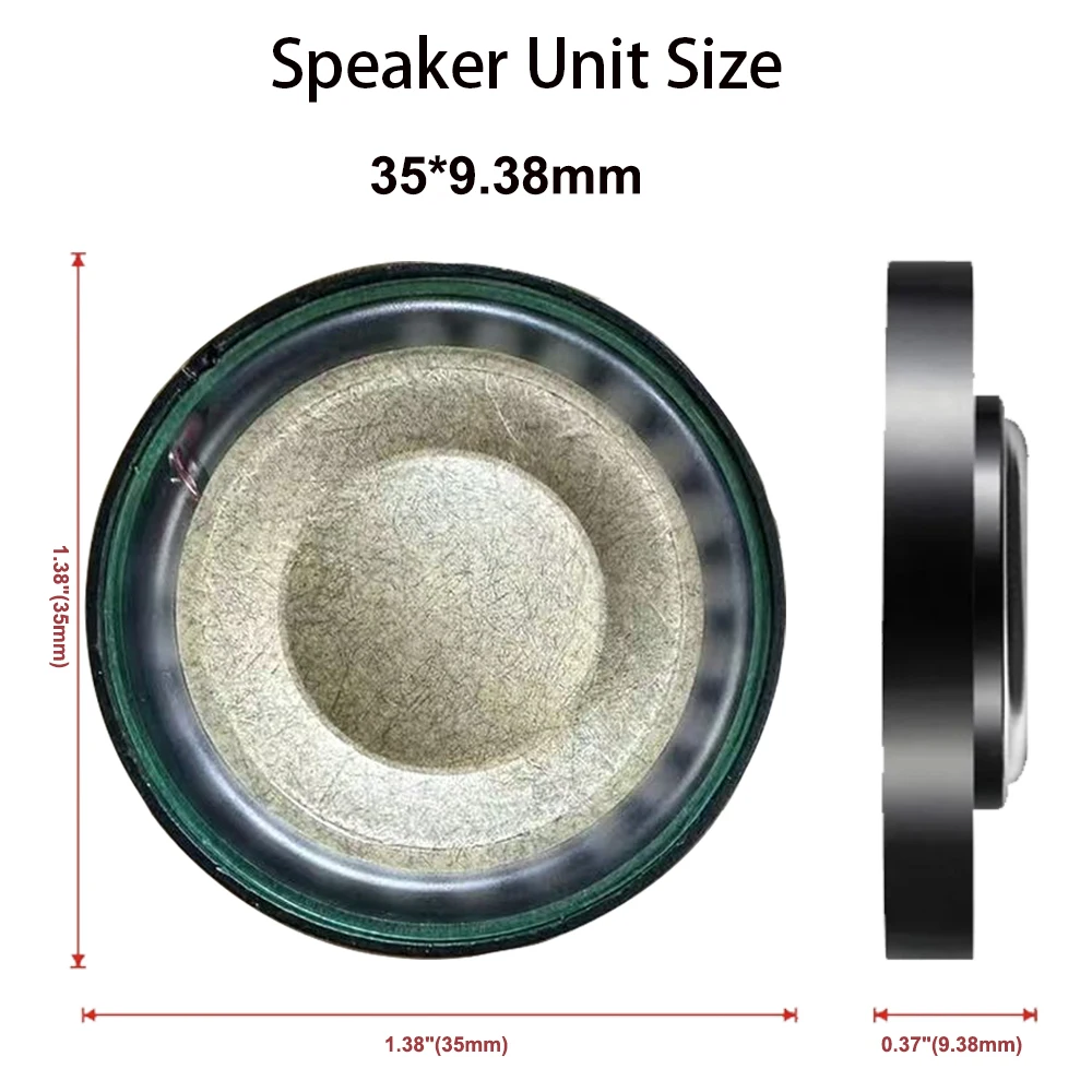 DIY zamiennik Hifi 35mm głośnik sterownik dla Bose 700 słuchawki 20ohm naprawa części redukcja szumów wełna umywalka membrana — zdjęcie produktu 3