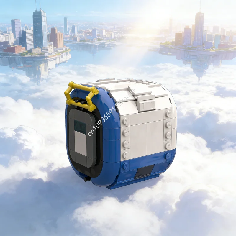 

254 детали MOC: Модуль-конструктор «Сидрекстер» (модель грузовика-фургона), развивающая игрушка для сборки, идея для подарка на Рождество