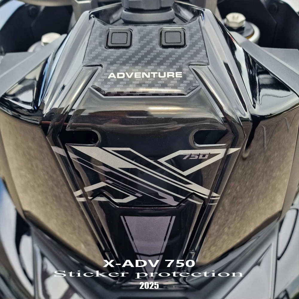 For Honda XADV 750 X-ADV 750 2025 Tank Pad 3D Resin Sticker Motorcycle Accessories Protection