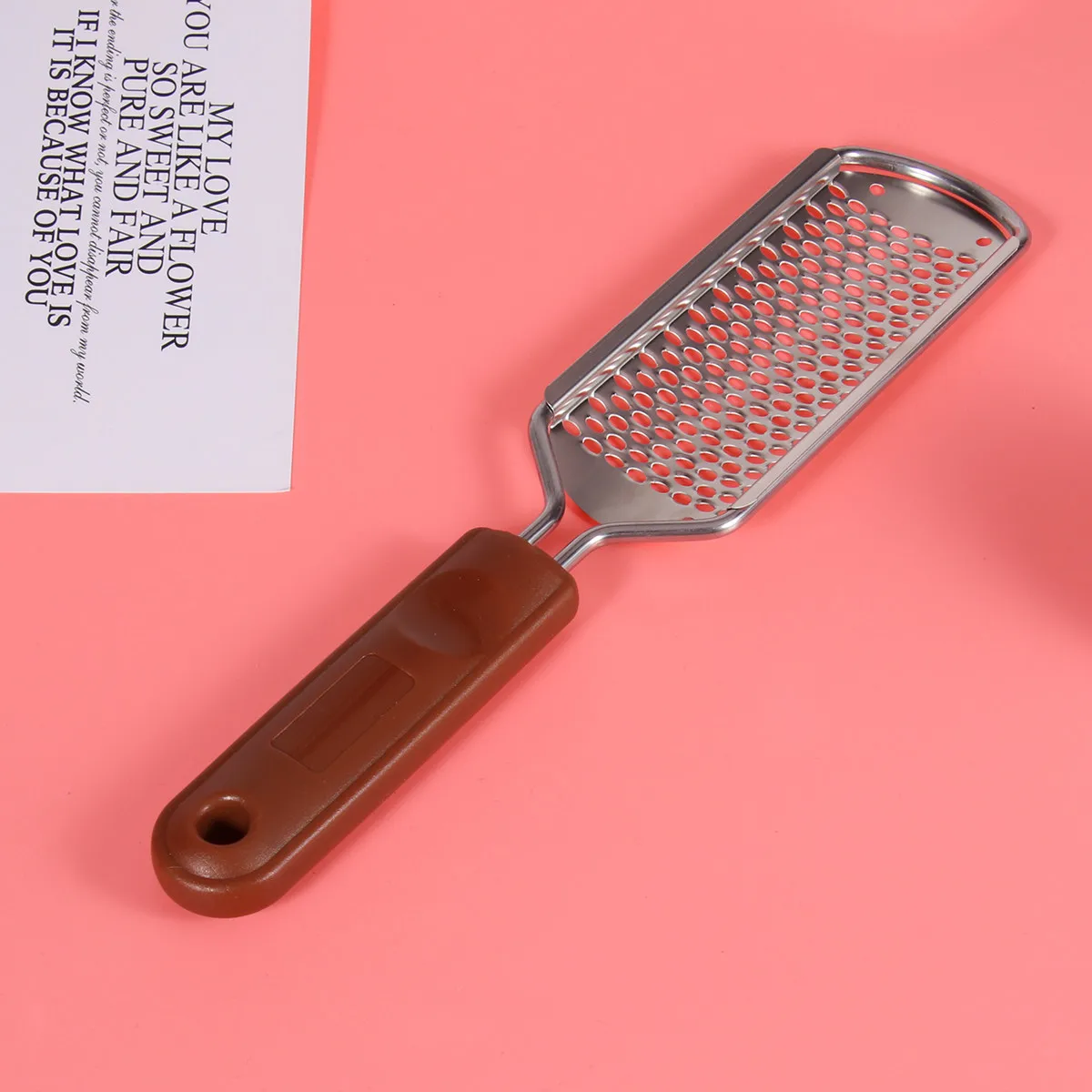 

Stainless Steel Double-Sided Foot File Callus Remover for Men and Women Exfoliating Pedicure Tool Rough Skin Smoother Foot Care