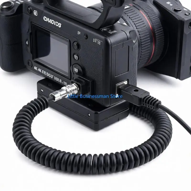 BMPCC 4K-Spiralkamera-Stromkabel mit D-TAP und Kameraverriegelung für den Live-Einsatz M76A – Detail 4