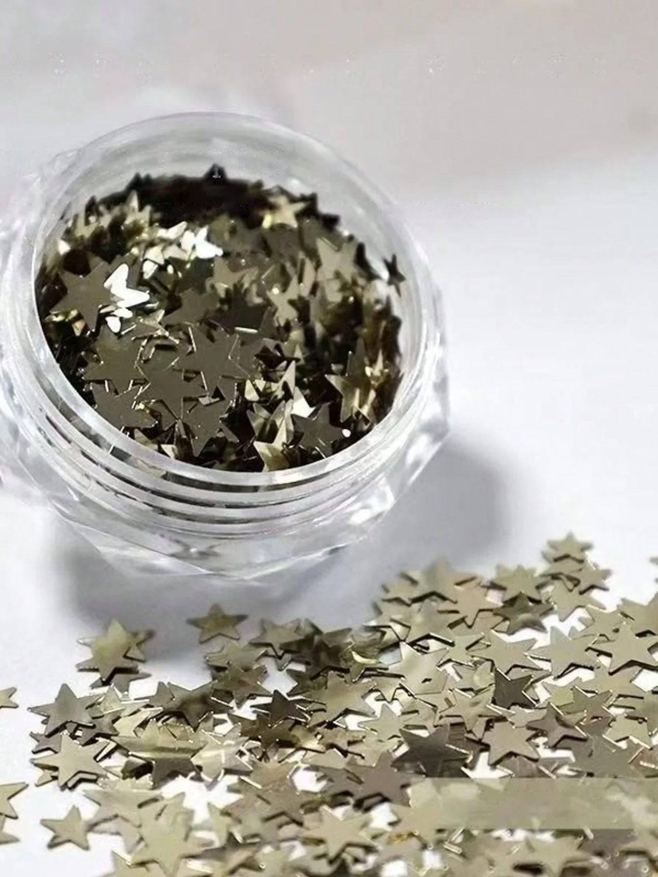 6 uds pegatinas de uñas de estrella, decoraciones de uñas de estrella dorada blanca y plateada, abalorio de uñas DIY para decoración de uñas