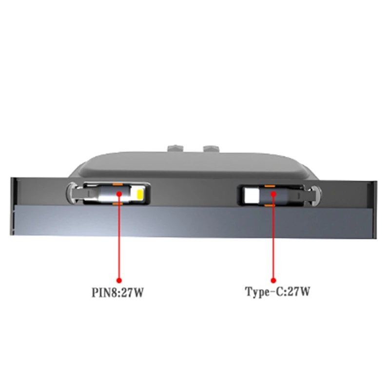 Retractable Center Control Base For Tesla Model 3 Model Y 2021 2022 2023, Center Control Base With Fast Charging Cable