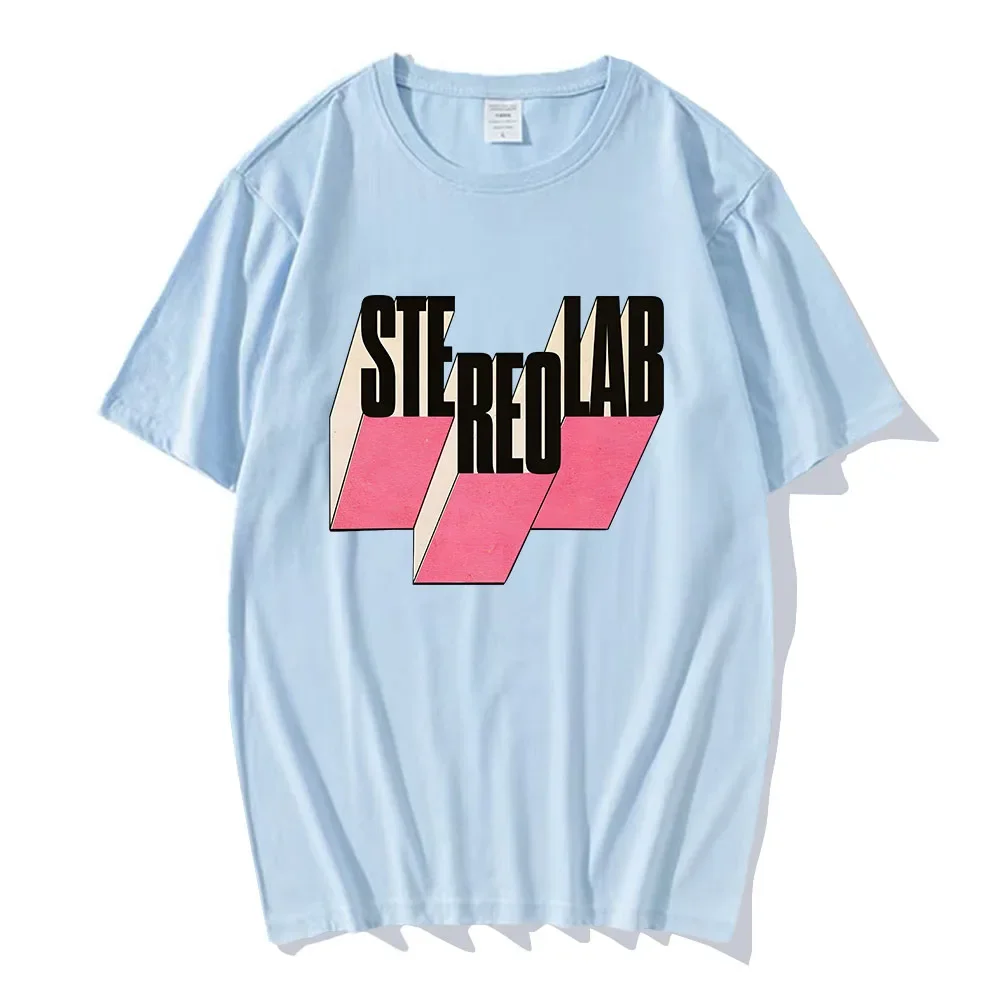Stereolab Ologrammi Istantanei Logo T-shirt Manica Corta Estate O-Collo Magliette Moda Casual Unisex Streetwear Hip Hop Abbigliamento Uomo
