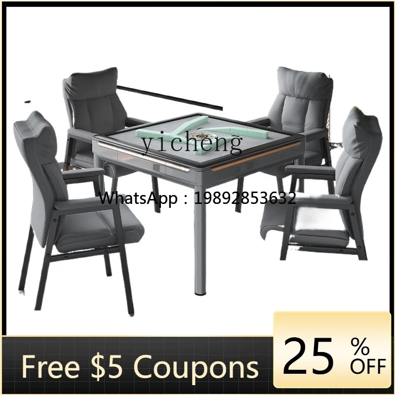 

Автоматический электрический стол для маджонга Z1 с функцией подачи фишек, двойного назначения, для дома, с подставкой для фишек