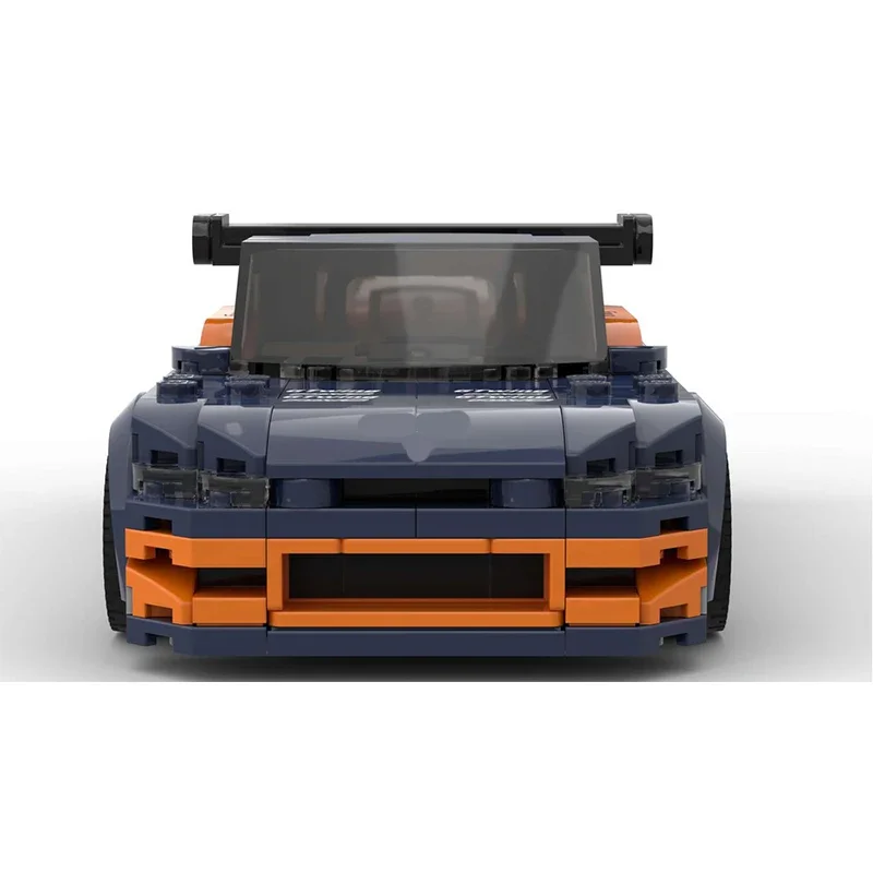 Stadsauto Snelheidskampioen Model MOC Bouwstenen Sportwagen V2 Modulaire Technologie Geschenken Vakantie Monteer Kinderen Speelgoed Pak