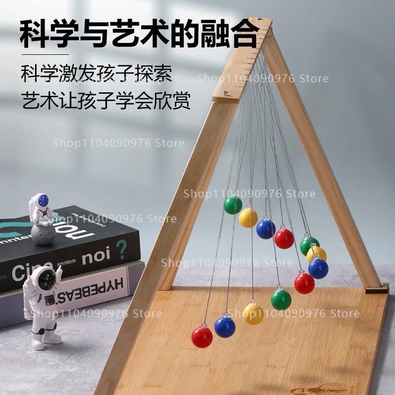 

Serpentine pendulum simple pendulum wave experiment Newton pendulum teaching aids 12 balls Physics science children's toys gift