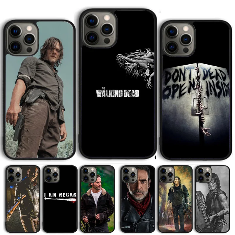 The Walking Dead Negan Phone Case for iPhone 16 15 SE2020 6 7 8 Plus for Apple 13 11 12 14 Mini Pro Max Cover coque fundas