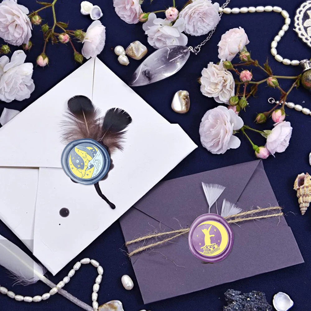 رأس ختم شمع لمظاريف الدعوات ، ديكور طرد الهدايا ، وجه شبح وردي ، جمجمة ، تروس قبعة ، عين ، سيف ، نسر ، قمر ، فطر