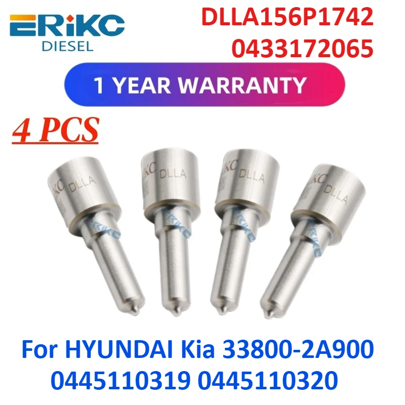 

Common Rail Diesel Injector DLLA156P1742 0433172065 Nozzle DLLA 156 P 1742 for HYUNDAI Kia 33800-2A900 0445110319 0445110320