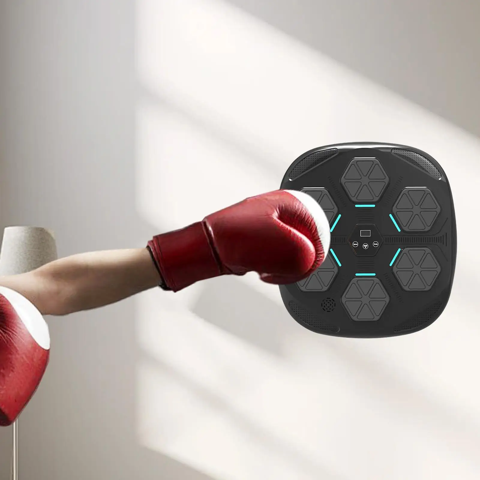 Cible de boxe à vitesse réglable pour la pratique des sports d'intérieur, machine de musique murale