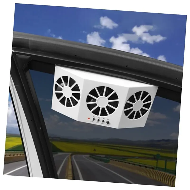 Solar Powered Car Air Conditioning System Efficient Window Operation Easy Installation 3-Motor Design