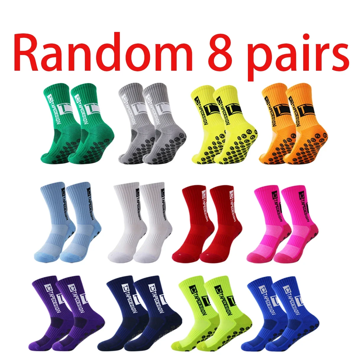 

Randomly selected 8 pairs of mid-tube sweat-absorbing and odor-proof sports socks