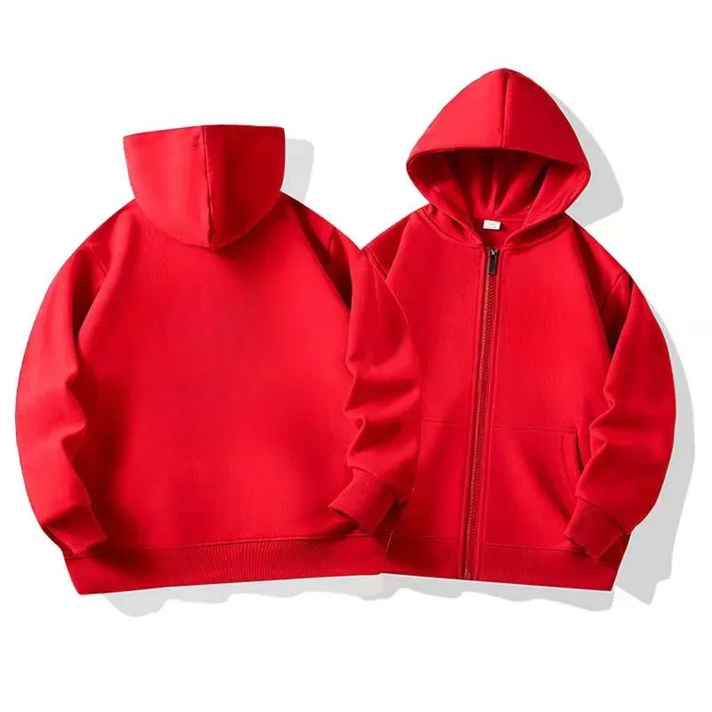 

Spring Solid Color Clothing 3-14 Years Old Zipper Hoodie Sweatshirt Girls Kids Solid Color Cotton Zipper Hoodie Top Coat