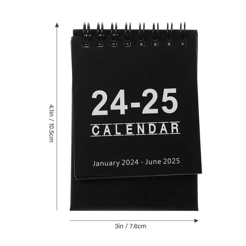 Tabela Calendário para Home Decor, Tabletop Calendar, Creative, 2024, 2025